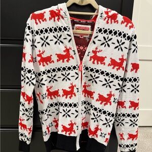 Festive Tipsyelves Reindeer Pattern Women’s Sweater
